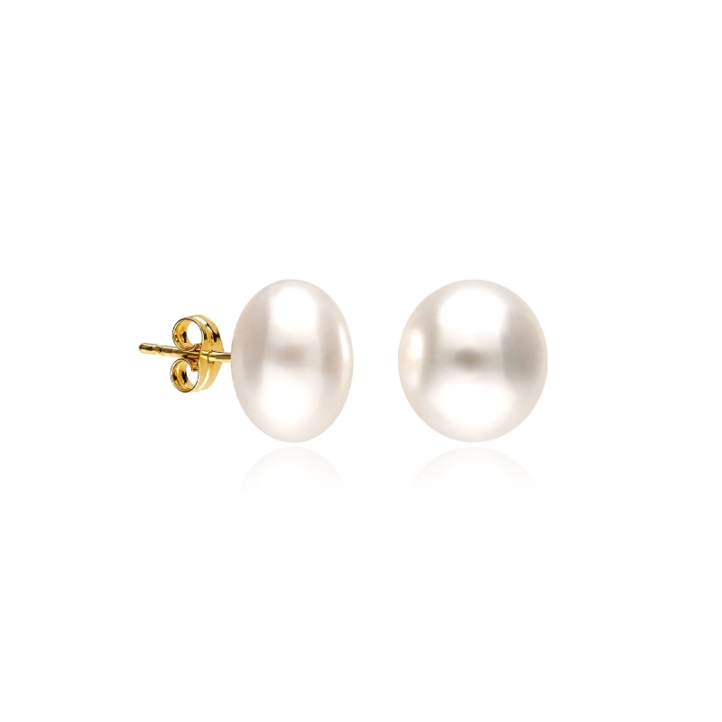 Pendientes oro 18k y perlas 10mm "Lily"