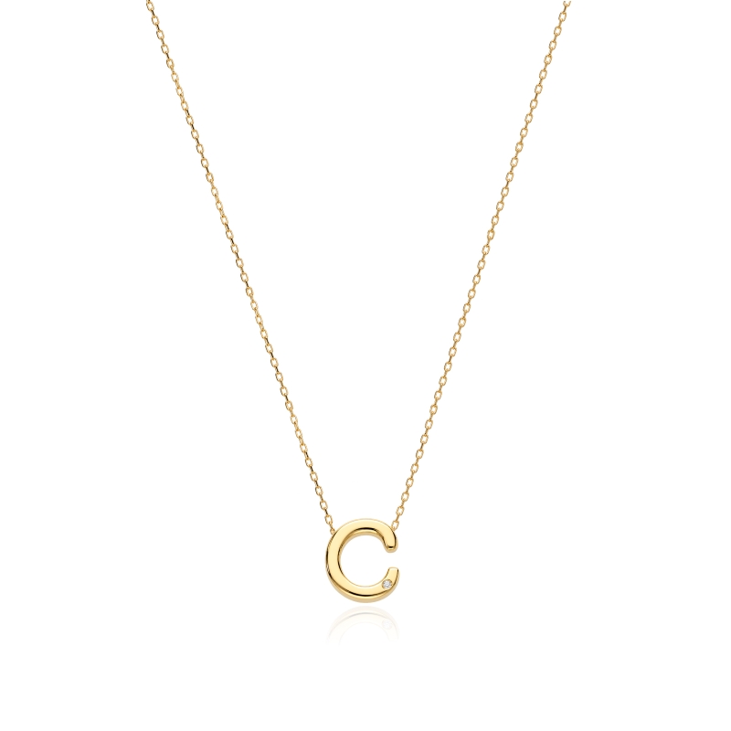 Gargantilla oro 18k y diamante 0.004cts "Mi luz"