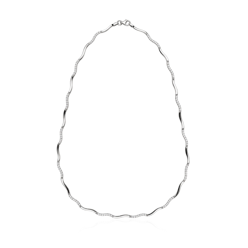 Gargantilla oro 18k y circonitas "Diana"