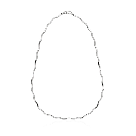 Gargantilla oro 18k y circonitas "Diana"