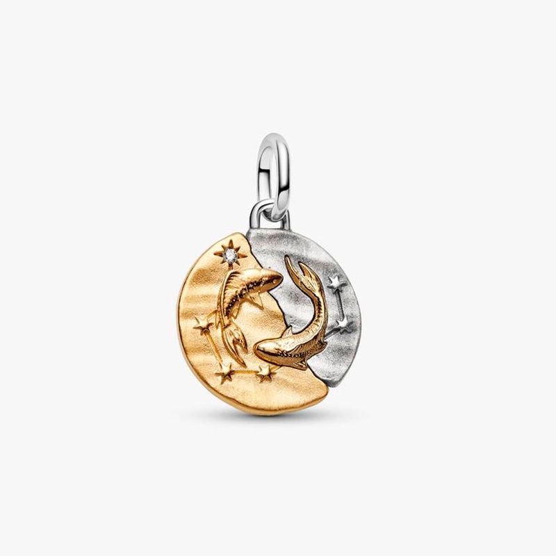 Charm Pandora medallón zodiaco Piscis 764991C01