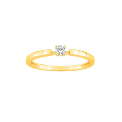 Solitario oro 9k diamante GH P2 modelo K042_15