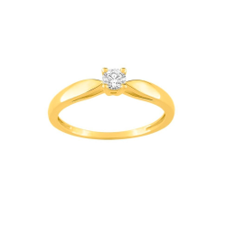 Solitario oro 9k diamante GH P2 modelo K042_9