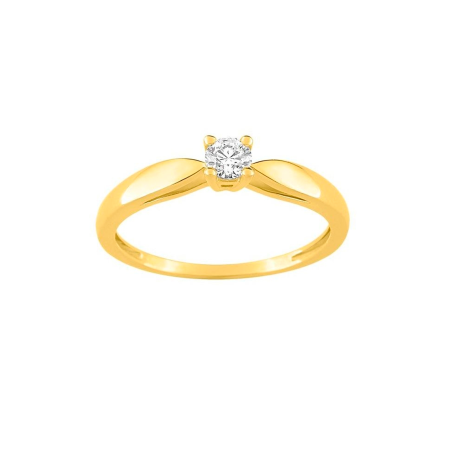 Solitario oro 9k diamante GH P2 modelo K042_9