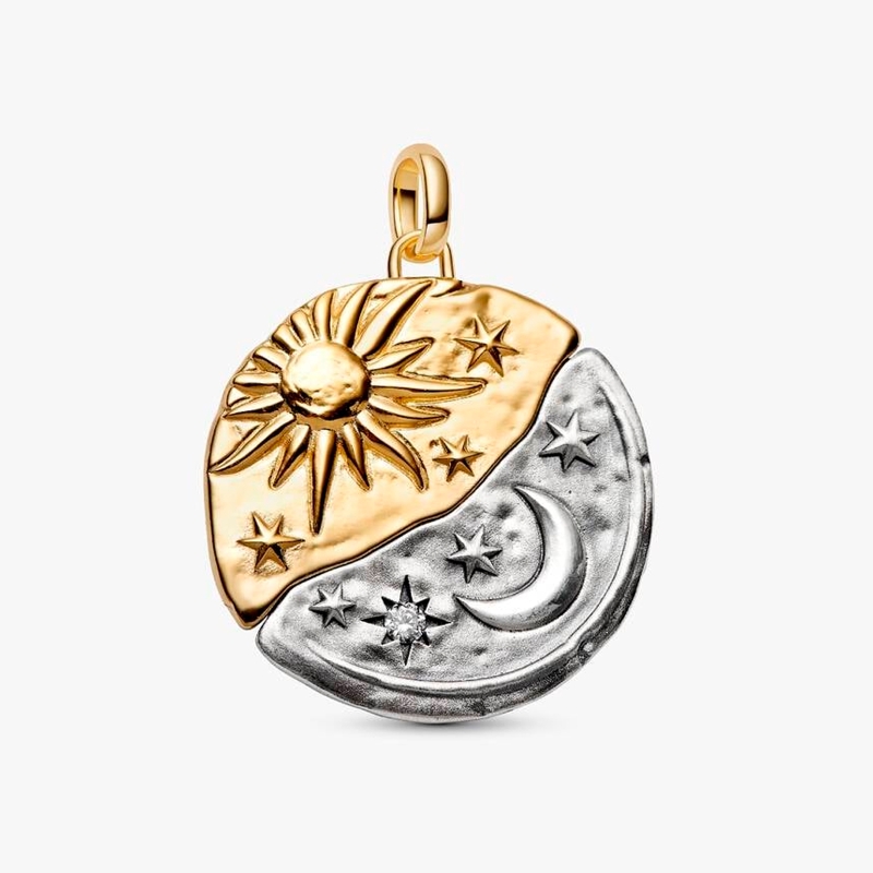 Charm Pandora medallón XL Sol y Luna 764806C01