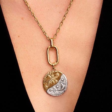 Charm Pandora medallón XL Sol y Luna 764806C01