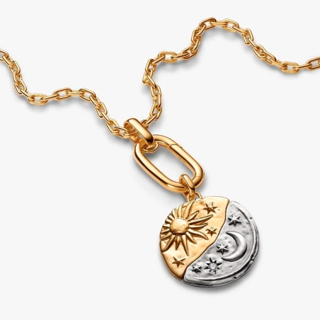 Charm Pandora medallón XL Sol y Luna 764806C01