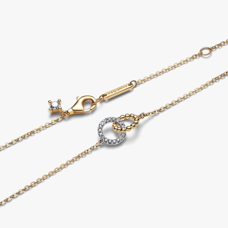 Collar Pandora círculos entrelazados 364825C01