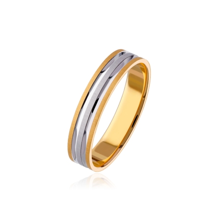 Alianza "Nexo" Oro Bicolor 9k 3100061(9)