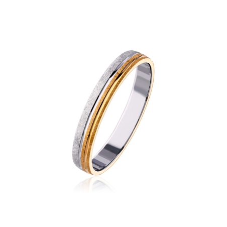 Alianza "Nexo" Oro bicolor 9k 3100056(9)