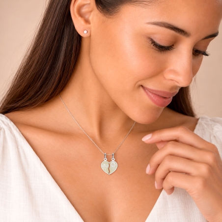 Colgante plata primera ley "San Valentín"