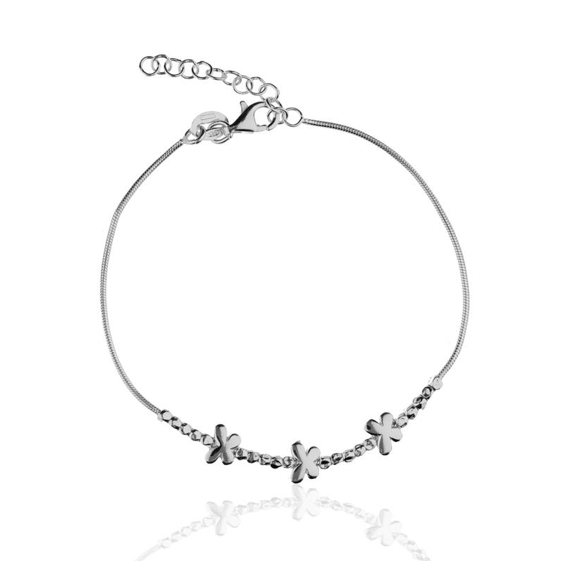 Pulsera "Trío de Mariposas" Plata de Ley