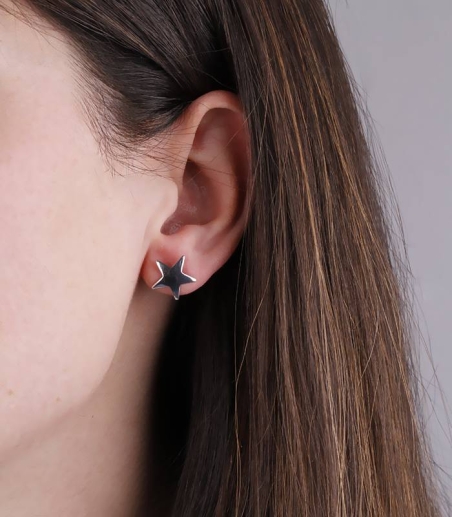 Pendientes "Estrella"  Plata de Ley