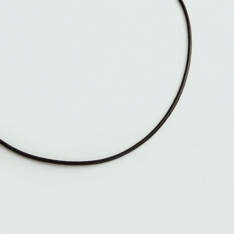 Collar Agatha cordón cuero 2680413-270-TU