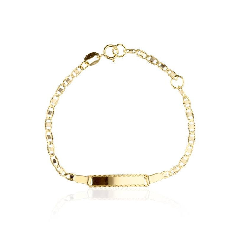 Esclava Oro 18k  Eslabón Barbado