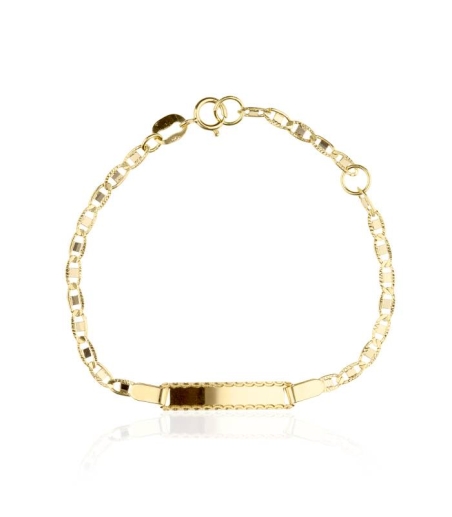 Esclava Oro 18k  Eslabón Barbado