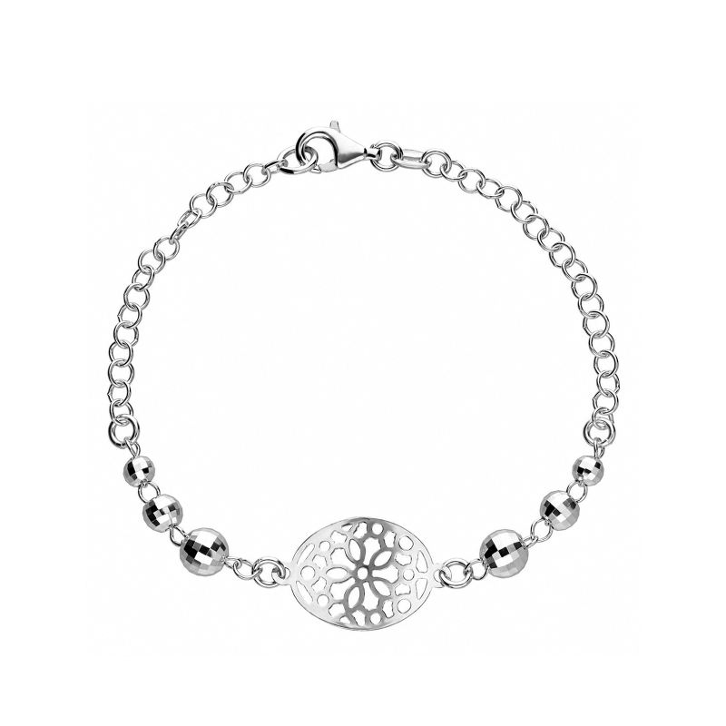 Pulsera plata de primera ley "Estú"