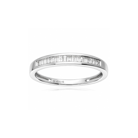 Anillo oro 18k y diamante 0.15 cts "Saivo"