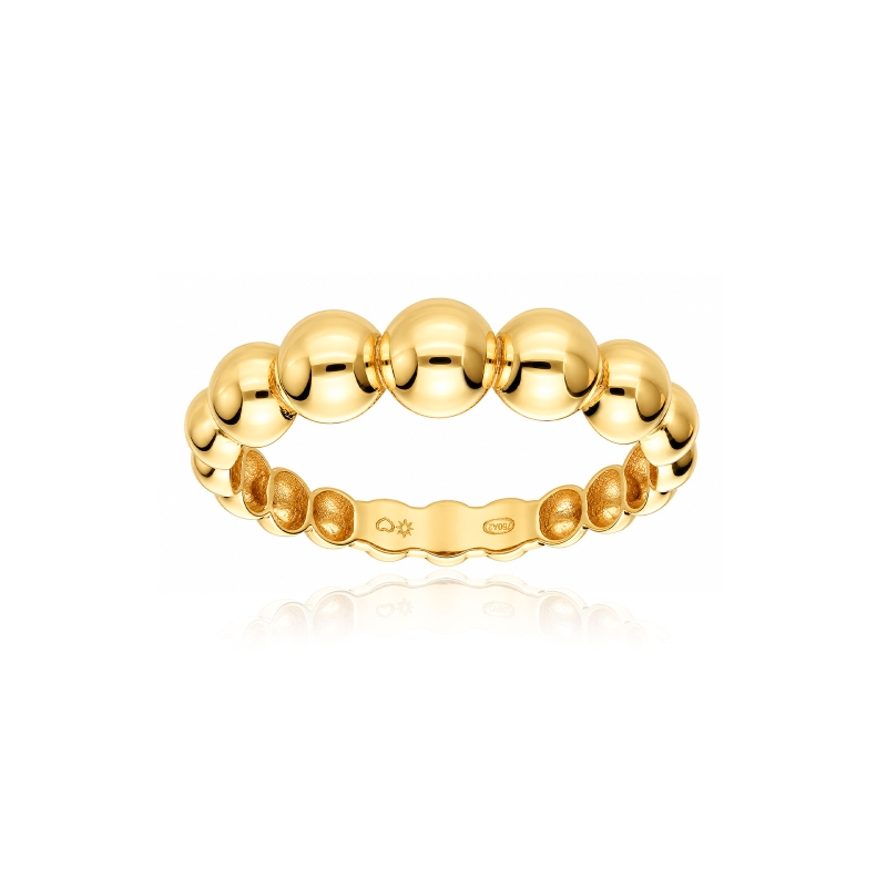 Anillo oro 9k bolitas "Juliana"