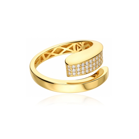 Anillo oro 18k con circonitas "Soraya"