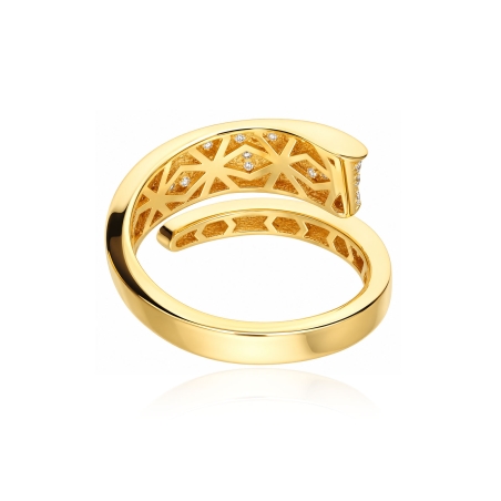 Anillo oro 18k con circonitas "Soraya"