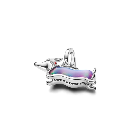 Charm Pandora perro salchicha navideño 734970C01