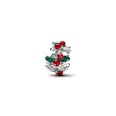 Charm Pandora acebo navideño 734974C01