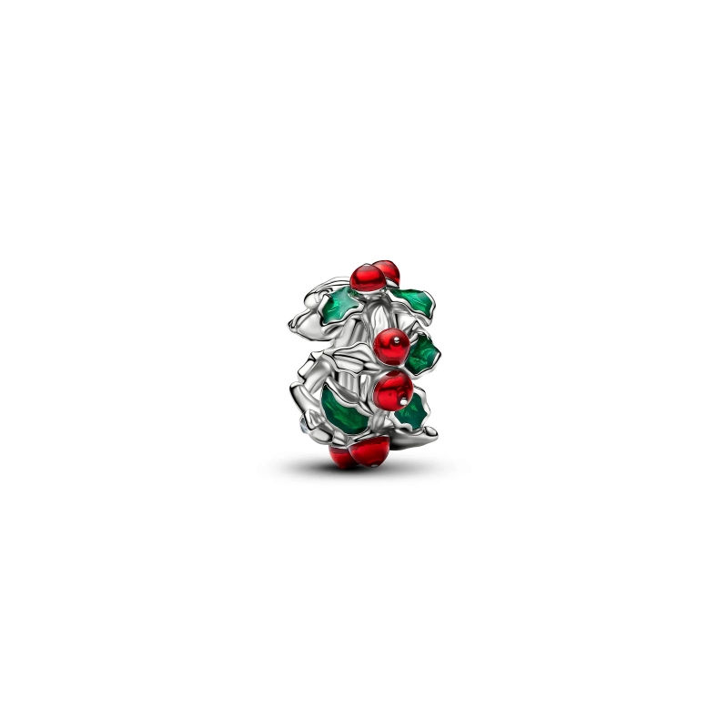 Charm Pandora acebo navideño 734974C01