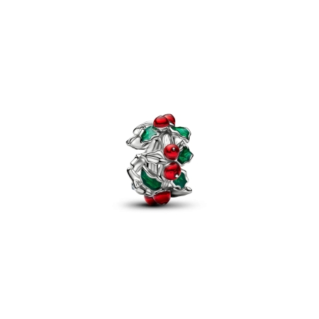 Charm Pandora acebo navideño 734974C01
