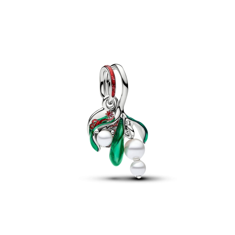 Charm Pandora muérdago navideño 735066C01