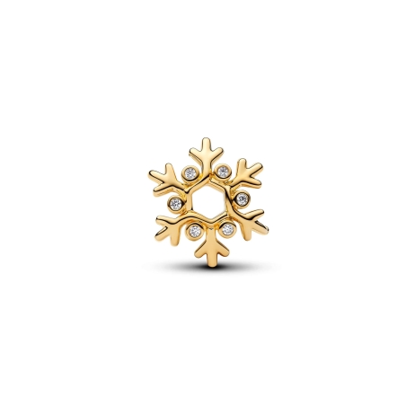 Charm Pandora copo de nieve dorado 764249C01
