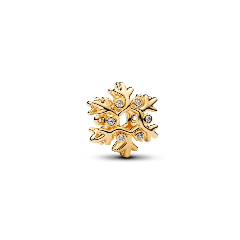 Charm Pandora copo de nieve dorado 764249C01