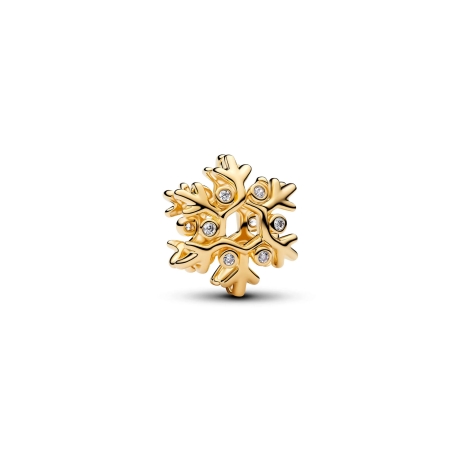 Charm Pandora copo de nieve dorado 764249C01