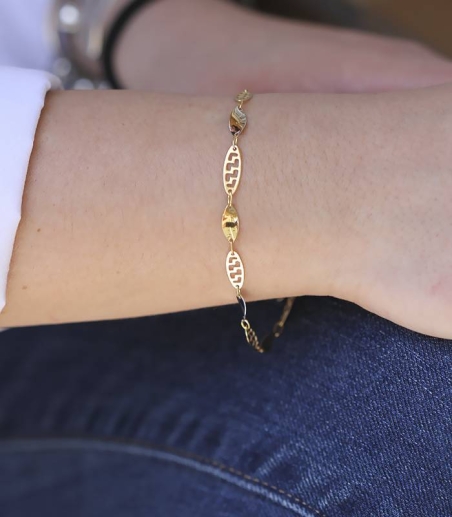 Pulsera "Dance" Oro bicolor 18k.