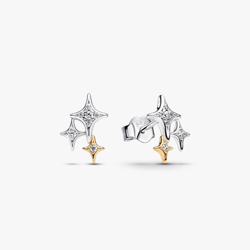 Pendientes Pandora estrella triple 265050C01