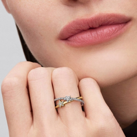 Anillo Pandora estrella crossover 165079C01