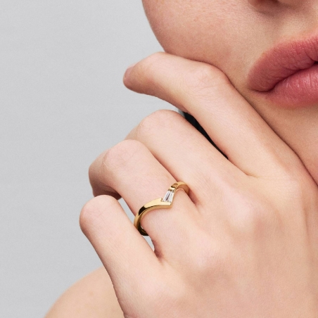 Anillo Pandora tiara baguette 165084C01