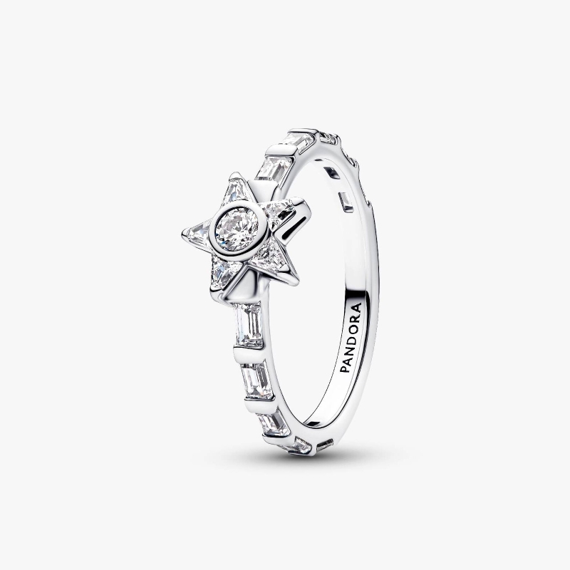 Anillo Pandora estrella baguette 195072C01