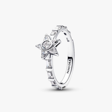 Anillo Pandora estrella baguette 195072C01