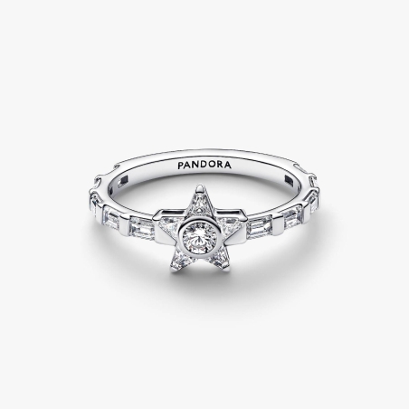 Anillo Pandora estrella baguette 195072C01