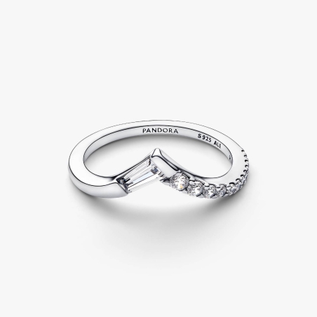 Anillo Pandora tiara baguette 195085C01