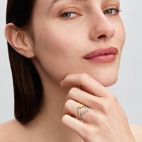 Anillo Pandora tiara baguette 195085C01