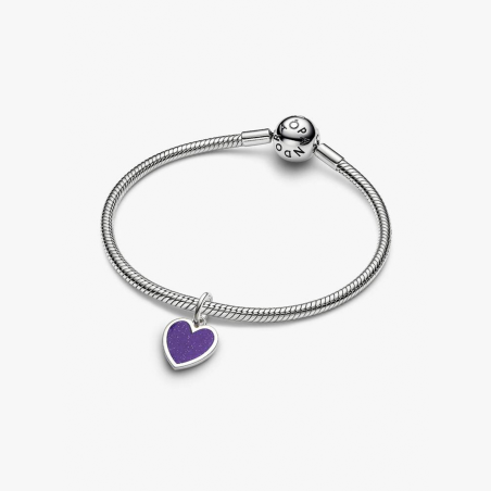 Charm Pandora corazón violeta 735088C02