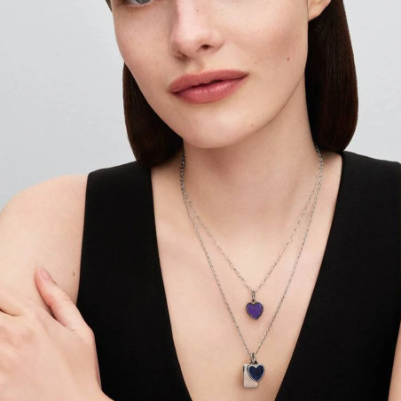 Charm Pandora corazón violeta 735088C02