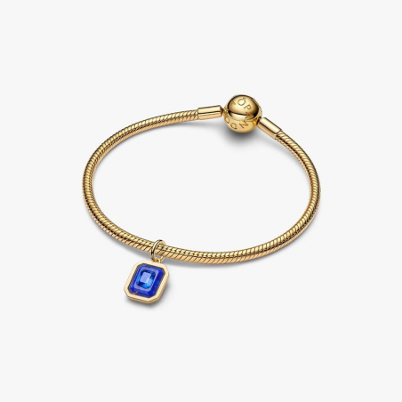 Charm Pandora hexágono azul 765035C01