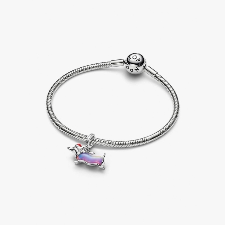 Charm Pandora perro salchicha navideño 734970C01