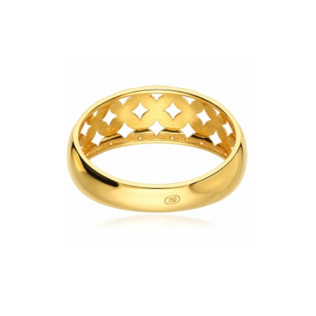 Anillo diamantado oro 18k "Alhena"