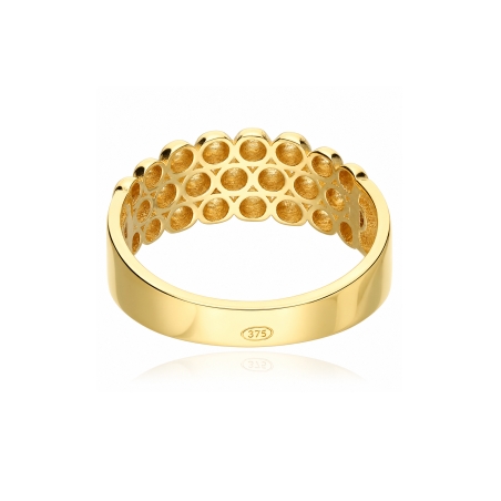 Anillo oro 9k bolitas "Bolena"