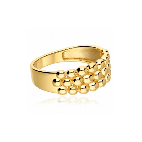 Anillo oro 9k bolitas "Bolena"