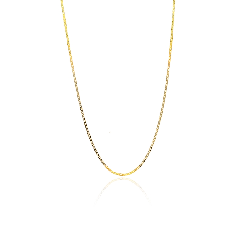 Cadena oro 18k travesino 40cm "Ivelina"
